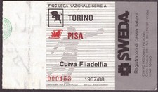 1777 - BIGLIETTO CALCIO TORINO PISA 1987/88 ORIGINALE 