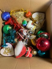 Lotto decorazioni natalizie palline figure angioletto palle Natale vintage