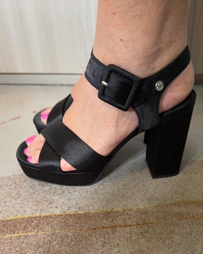 Sandalo donna xti nero raso - xti,