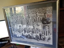 Juventus Football Club ANNI 50-FOTO DELL'EPOCA CON AUTOGRAFI-PAROLA, BONIPERTI