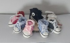 Scarpine neonati invernali,lana baby certificata oeko-tex, uncinetto, benvenuto