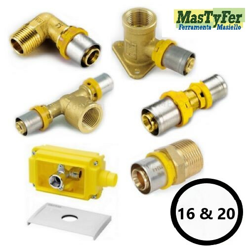 Raccordi ottone pressare - ottone,