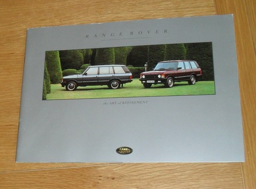 Brochure range rover classic - brochure,