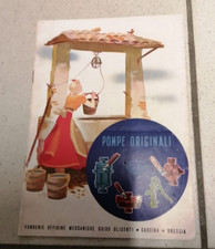 POMPE GG ISTRUZIONI  EXCAR BENACO ELEPHAS AQUILA FONTANELLA NAIADE NETTUNO