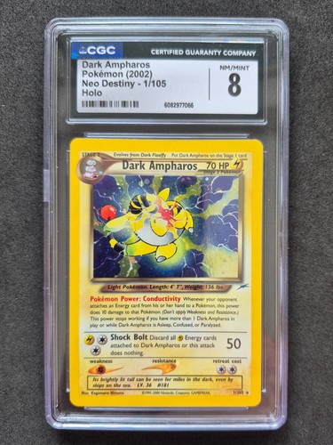 Pokemon dark ampharos cgc - pokemon,,