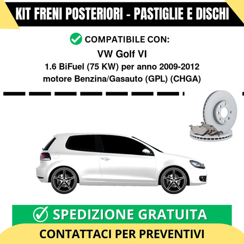Kit freni posteriori - kit,