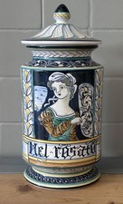 Albarello Vaso Farmaceutico Mel Rosato Ceramica Terregna Saca Castelli 