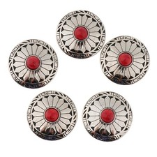 5x Fiore Turchese Metallo