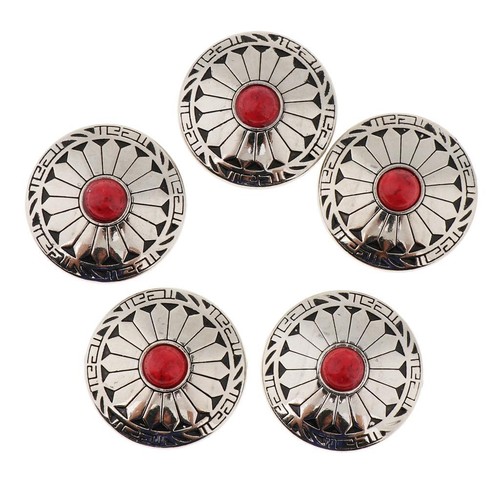Fiore turchese metallo - 5x,