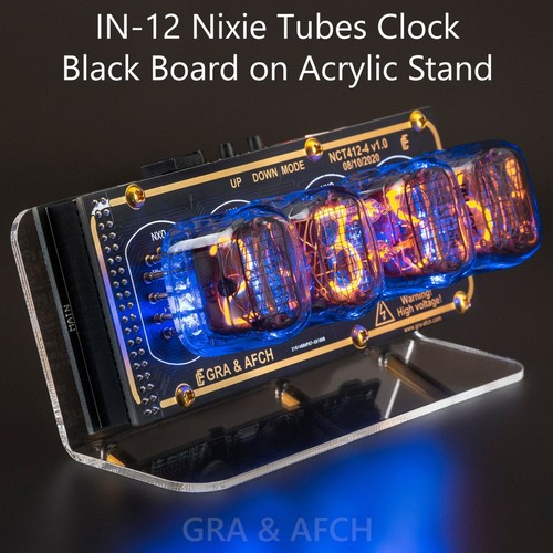 Orologio nixie tubes su - tubes, in-12