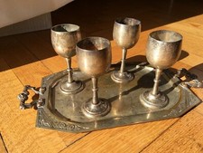SERVIZIO BICCHIERI IN BRONZO