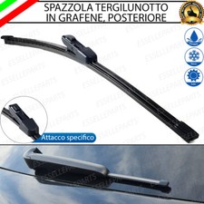 KIT SPAZZOLA TERGICRISTALLO PER VW POLO 6R 6C1 POSTERIORE TERGI LUNOTTO GRAFENE