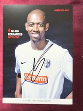 Autogramm GELSON FERNANDES-SC Freiburg 13/14-NS SCHWEIZ-Ex-ManCity/Sion-AK