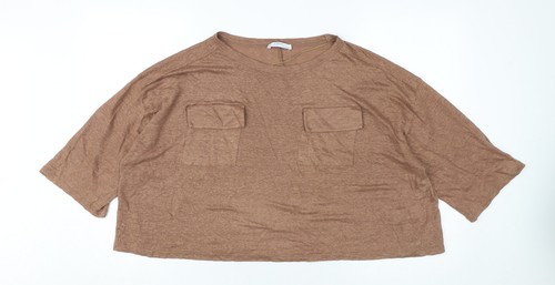 Shirt donna zara - t-shirt, marrone