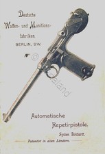 ESERCITO GERMANIA - Pistola Automatica Ludwig Loewe C93 Sistema Borchardt DVD