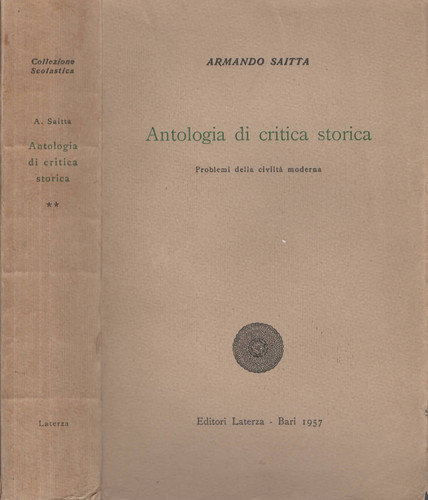 Antologia critica storica - critica,