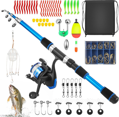 Set iniziale canna pesca - di, da
