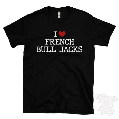 Maglietta love french bull - maglietta,