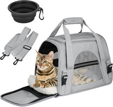 Trasportino Borsa per Il Trasporto Del Gatto Traspirante E Pieghevole Gabbia Tra