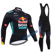Completo ciclismo RED BULL invernale 2025 MTB set Felpato Termico tuta bici