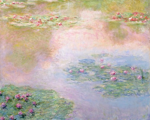 Monet ninfee vintage poster - monet,