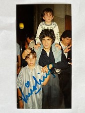 Autografo LUIS LIMA-Tenore ARGENTINA-Cantante d'opera-foto privata firmata con bambini