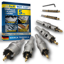 Set 5 Seghe a Tazza Metallo