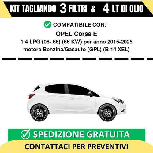 Tagliando per opel - per, corsa