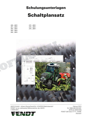 Fendt 260 261 262 - 264, 272