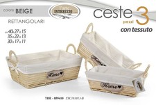 SET 3 CESTE BEIGE VIMINI
