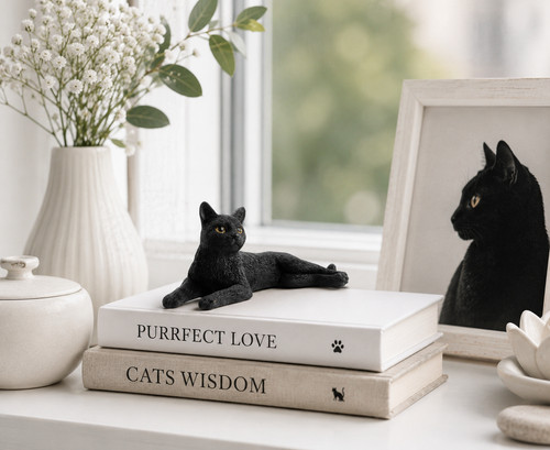 Statua mini statuina gatto