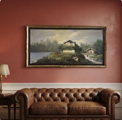 Quadro antico dipinto olio - dipinto,