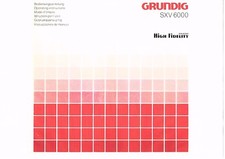 Grundig manuale di istruzioni per SXV 6000 identico XV 7500 Copy