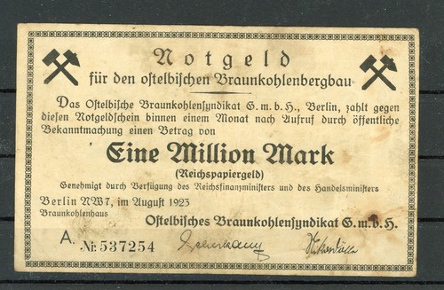 Berlin million mark notgeld - 1,