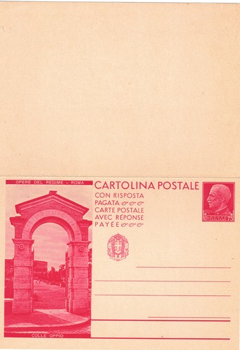 C075 intero postale opere - postale,