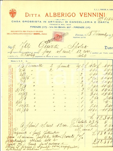 1929 firenze ditta - firenze,