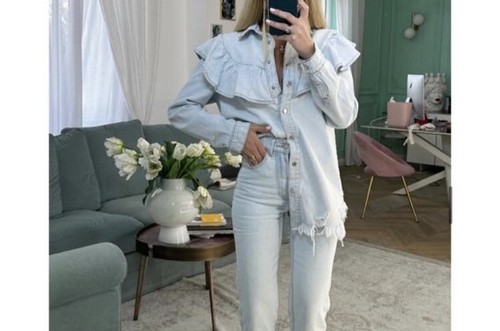 Camicia oversize denim jeans - camicia,