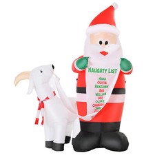 HOMCOM Babbo Natale Gonfiabile