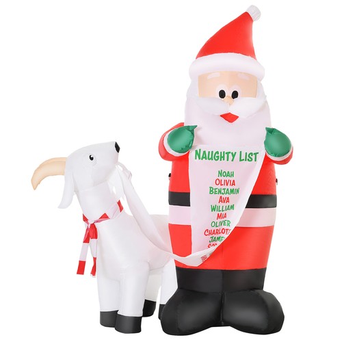 Homcom babbo natale gonfiabile - homcom,