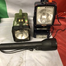 2 FARI JODOLUX E TORCIA PER AUTO RADIOMOBILE CARABINIERI NON TESTATI