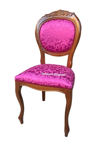 Sedia imbottita damascata - sedia,