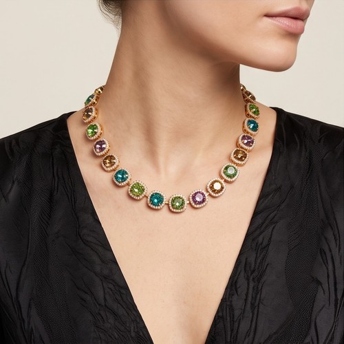 Collana elegante con pietre - collana,