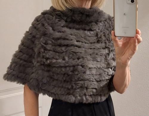 Poncho corto max pelo - in,
