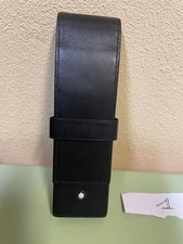Astuccio porta penne Montblanc in pelle per due strumenti di scrittura