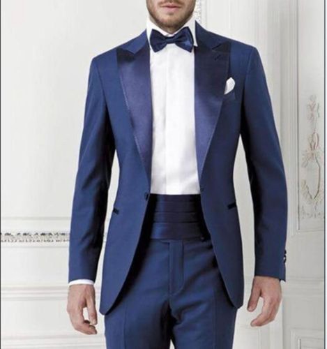 Uomo blu smoking - slim, abito