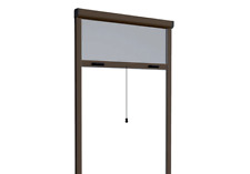 ZANZARIERA RULLO AVVOLGIBILE MARRONE FINESTRE FRIZIONE 180X170 RIDUCIBILE 0992