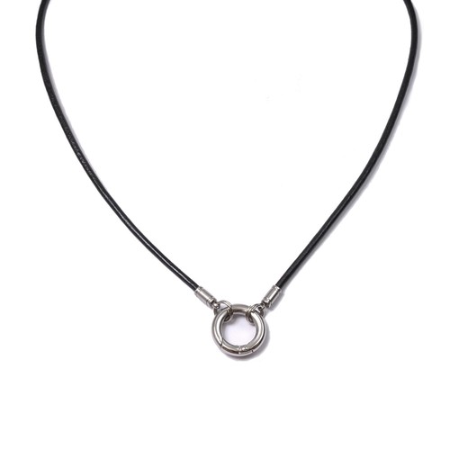 Collana pelle collare - pelle,