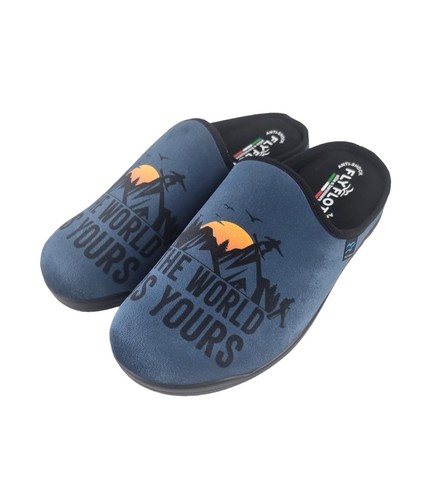 Pantofole uomo fly flot blu - da,