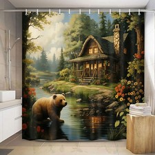 Rustic Shower Curtains for