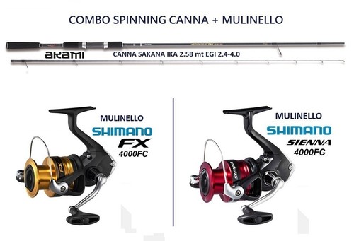 Combo spinning canna akami - spinning,